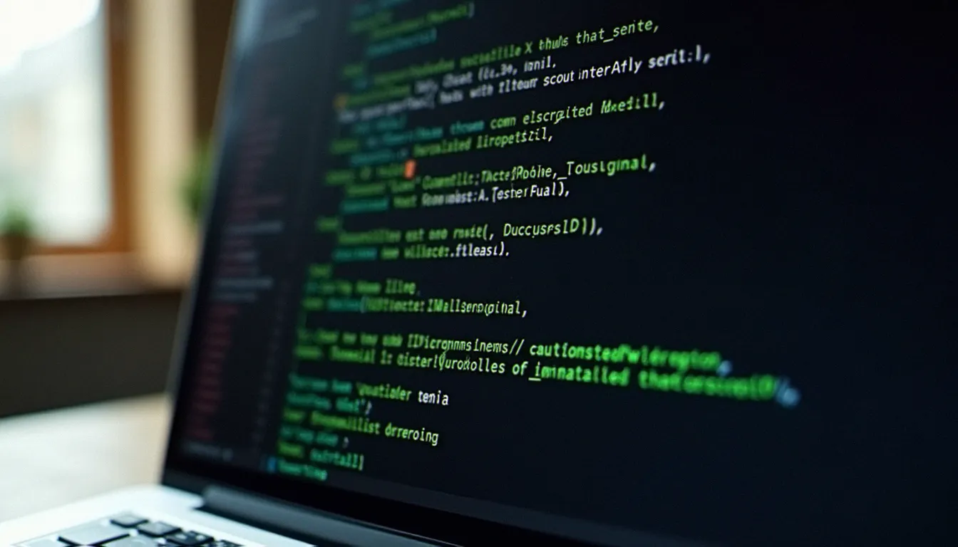 Écran d'ordinateur portable affichant le résultat d'une commande Docker run avec des lignes de terminal colorées indiquant un lancement réussi