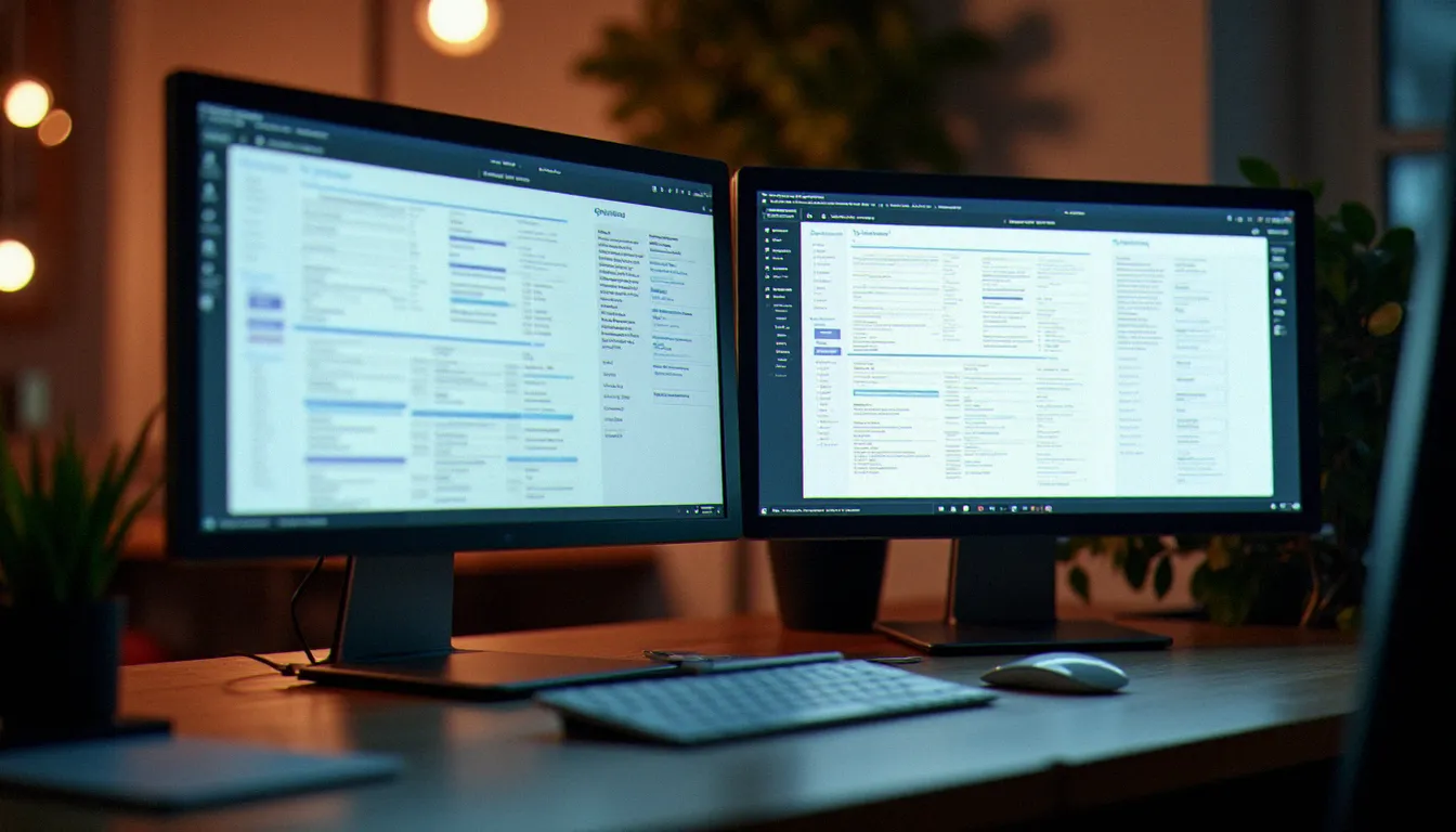 Comparaison entre une structure DOM légère et épurée et un DOM surchargé, représentant l'impact de l'architecture technique sur la performance d'un site web