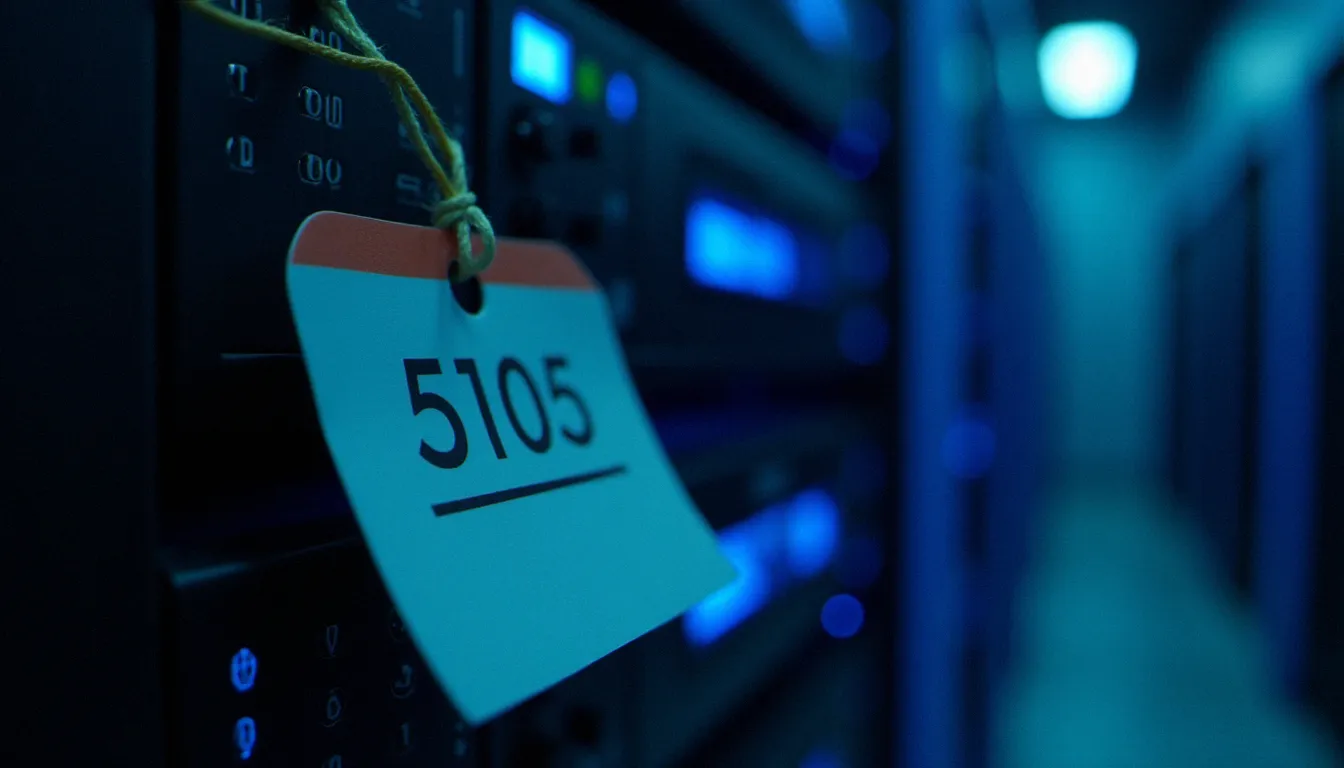 Rack de serveurs dans un datacenter avec éclairage LED bleu, symbolisant le coût réel d'un hébergeur qui se dit gratuit