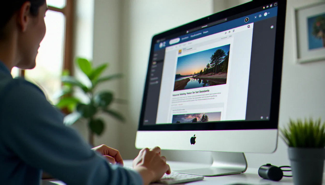 Utilisation de l'interface glisser-déposer d'un constructeur de site web pour personnaliser une page d'accueil professionnelle