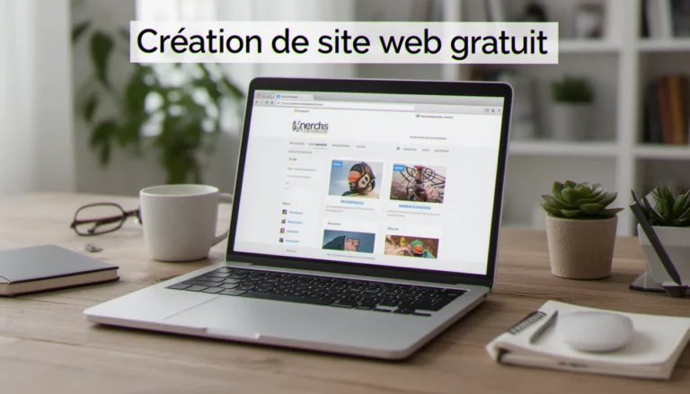 Illustration de création de site web gratuit