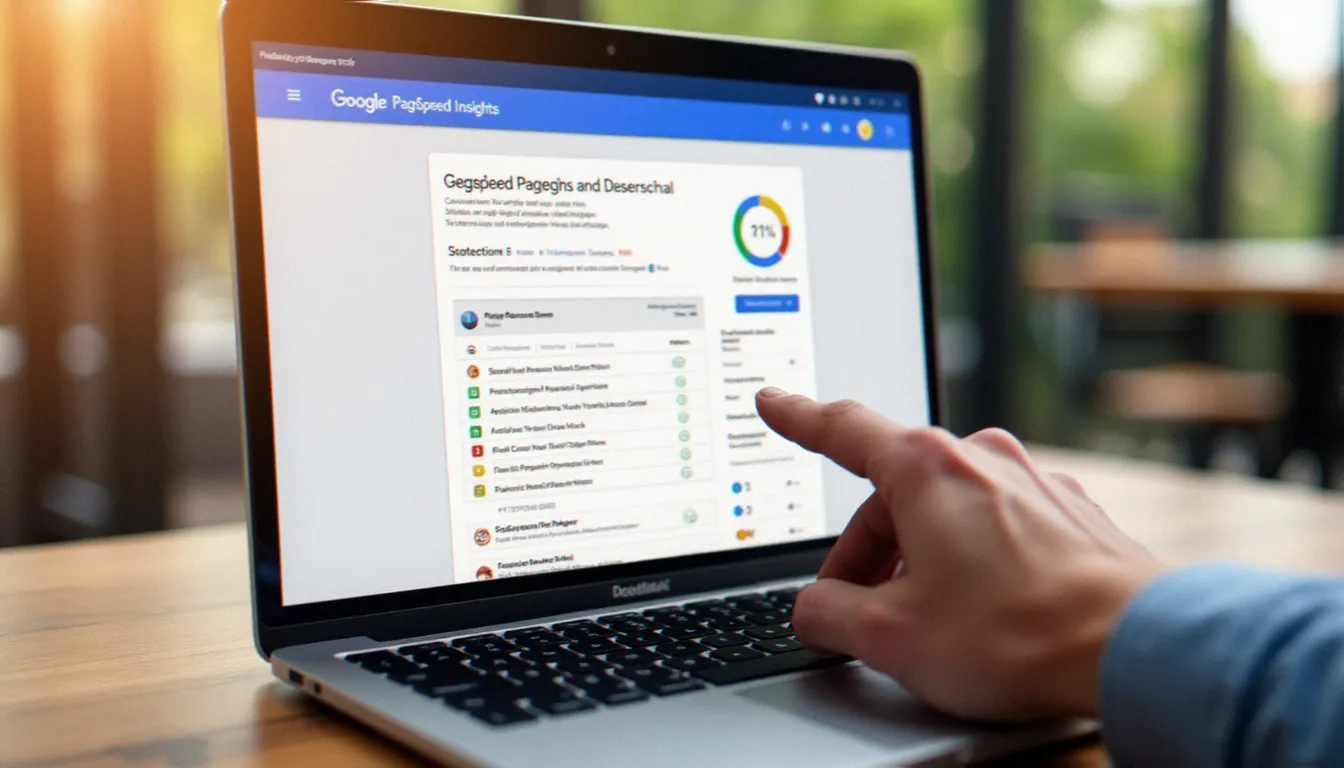 Analyse des performances d'un site web sur un outil de test en ligne, étape clé pour évaluer la qualité du travail d'un prestataire en création de site internet