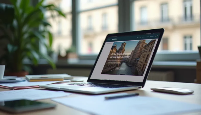 Création de site internet Île-de-France dans un bureau parisien moderne